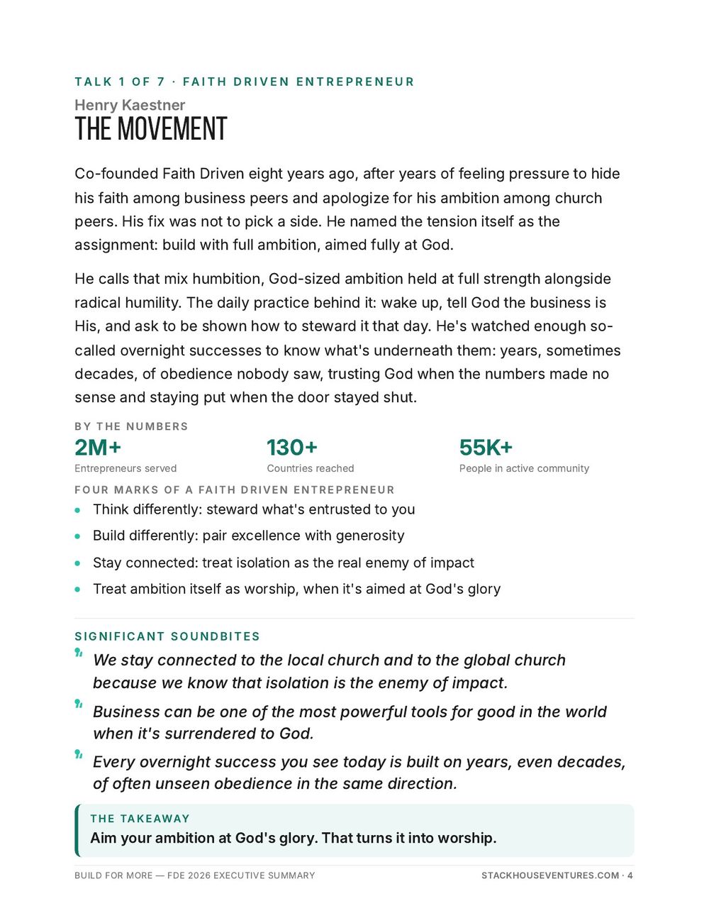 Build for More: FDE 2026 Executive Summary, page 4 of 12