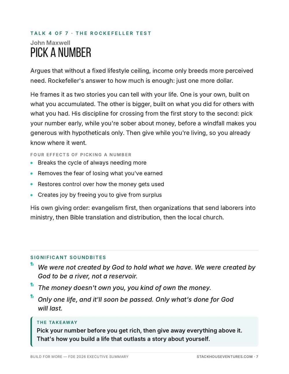 Build for More: FDE 2026 Executive Summary, page 7 of 12