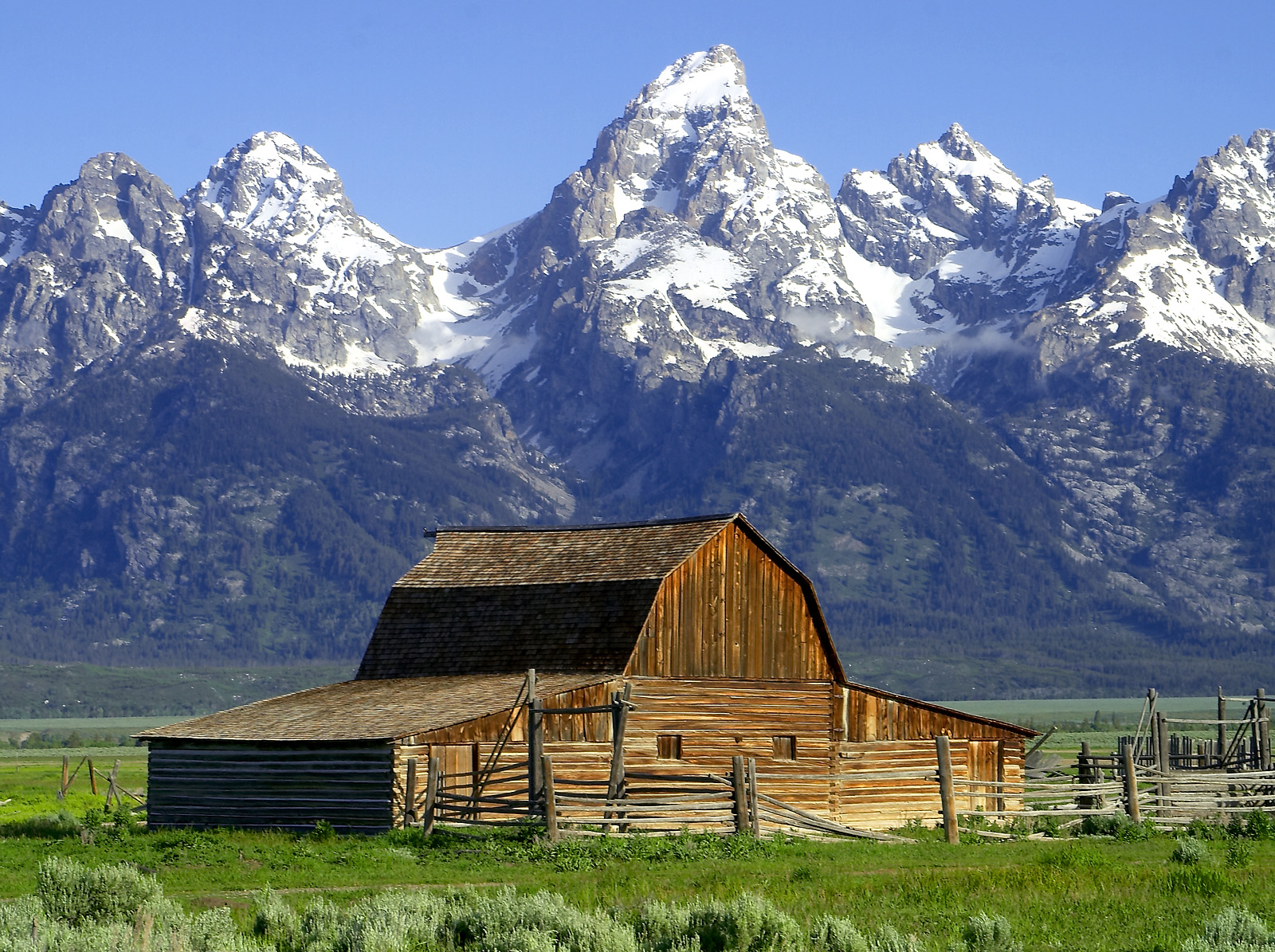 Historic Barn with Tetons