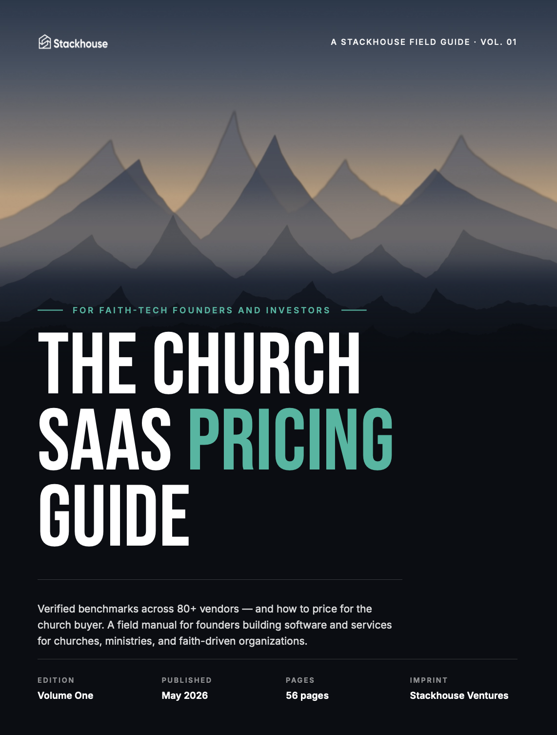 The Church SaaS Pricing Guide — Stackhouse Field Guide, Volume One